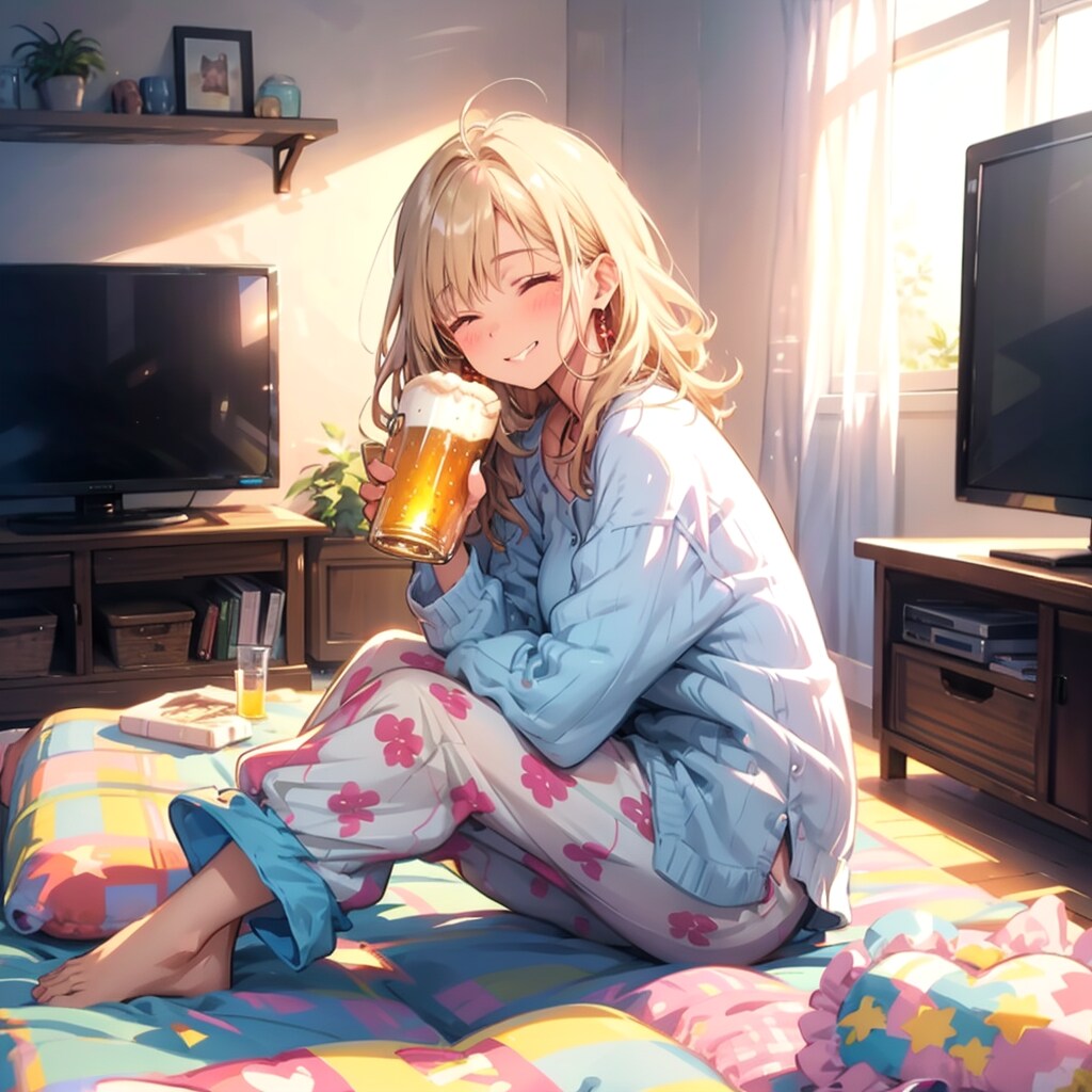 朝からビールです＾＾