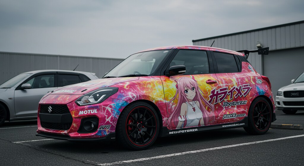 スイフトスポーツアニメ痛車