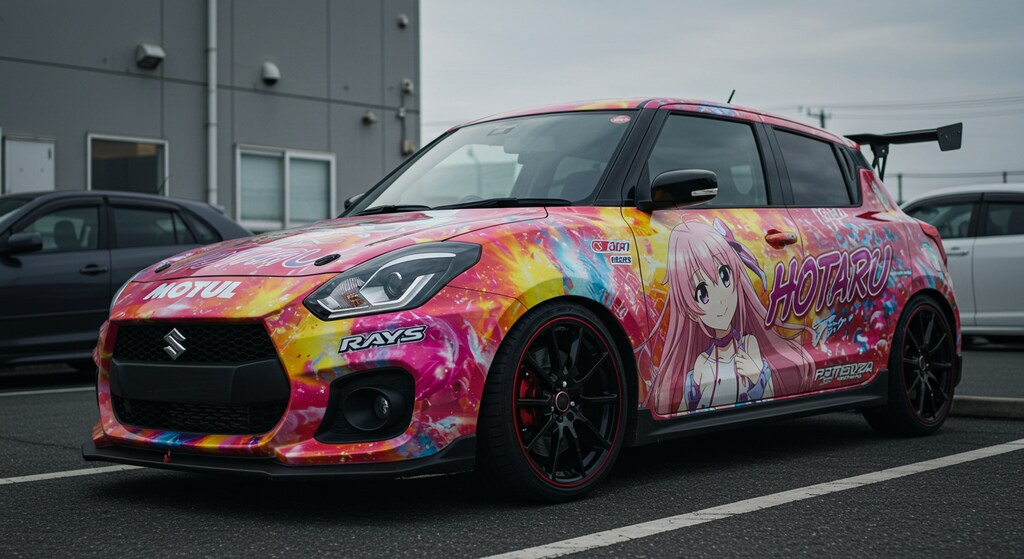 スイフトスポーツアニメ痛車