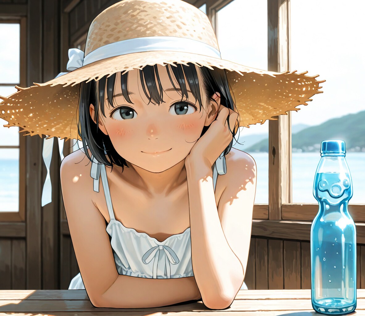 海の家で（絵差し替え）