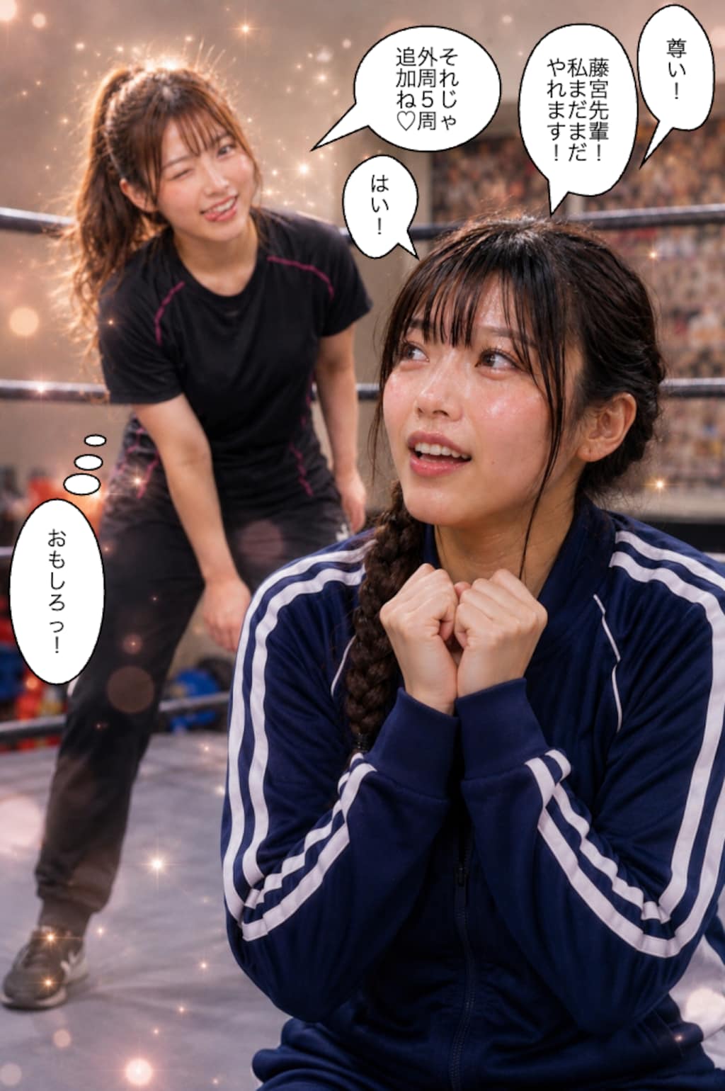 沙原美沙は特訓中