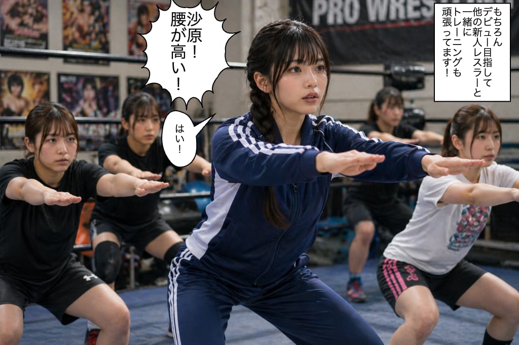 沙原美沙は特訓中