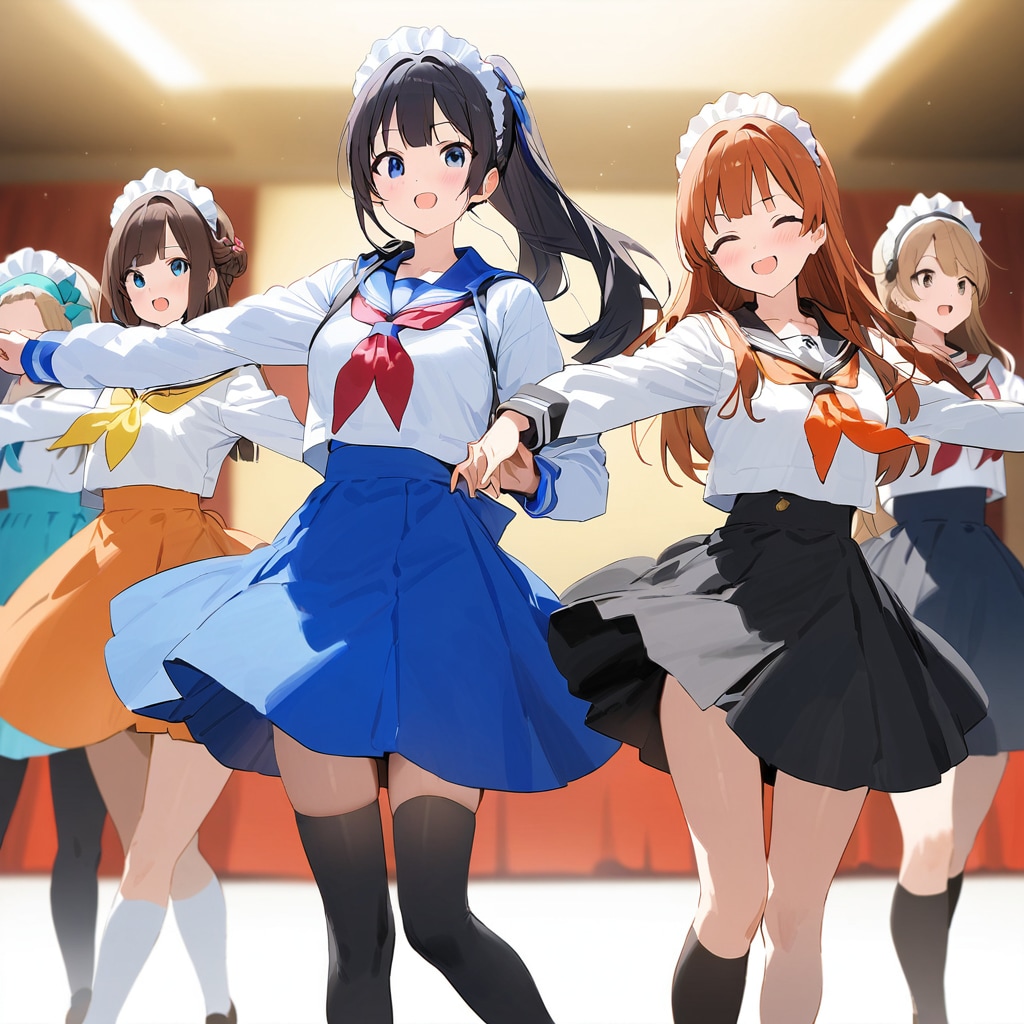 踊るセーラーメイド