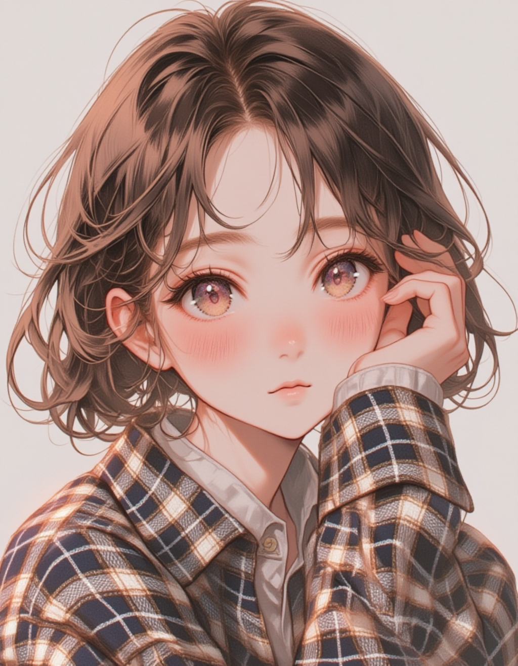 チェックの女_5