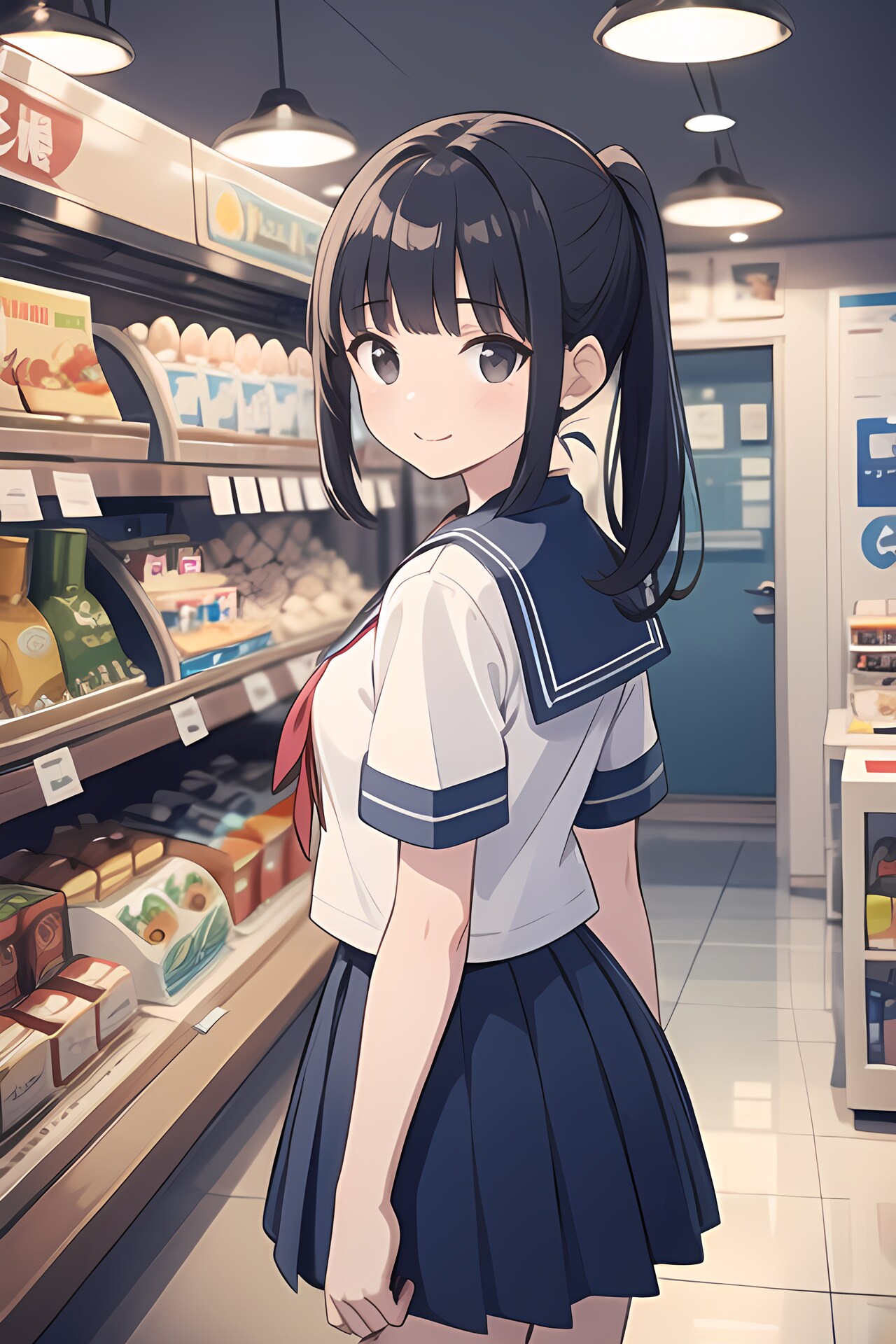 買い食い | の人気AIイラスト・グラビア