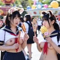 今、JKの中で、制服まくし上げで行くテーマパークが流行ってるらしいよ♡ 11枚目