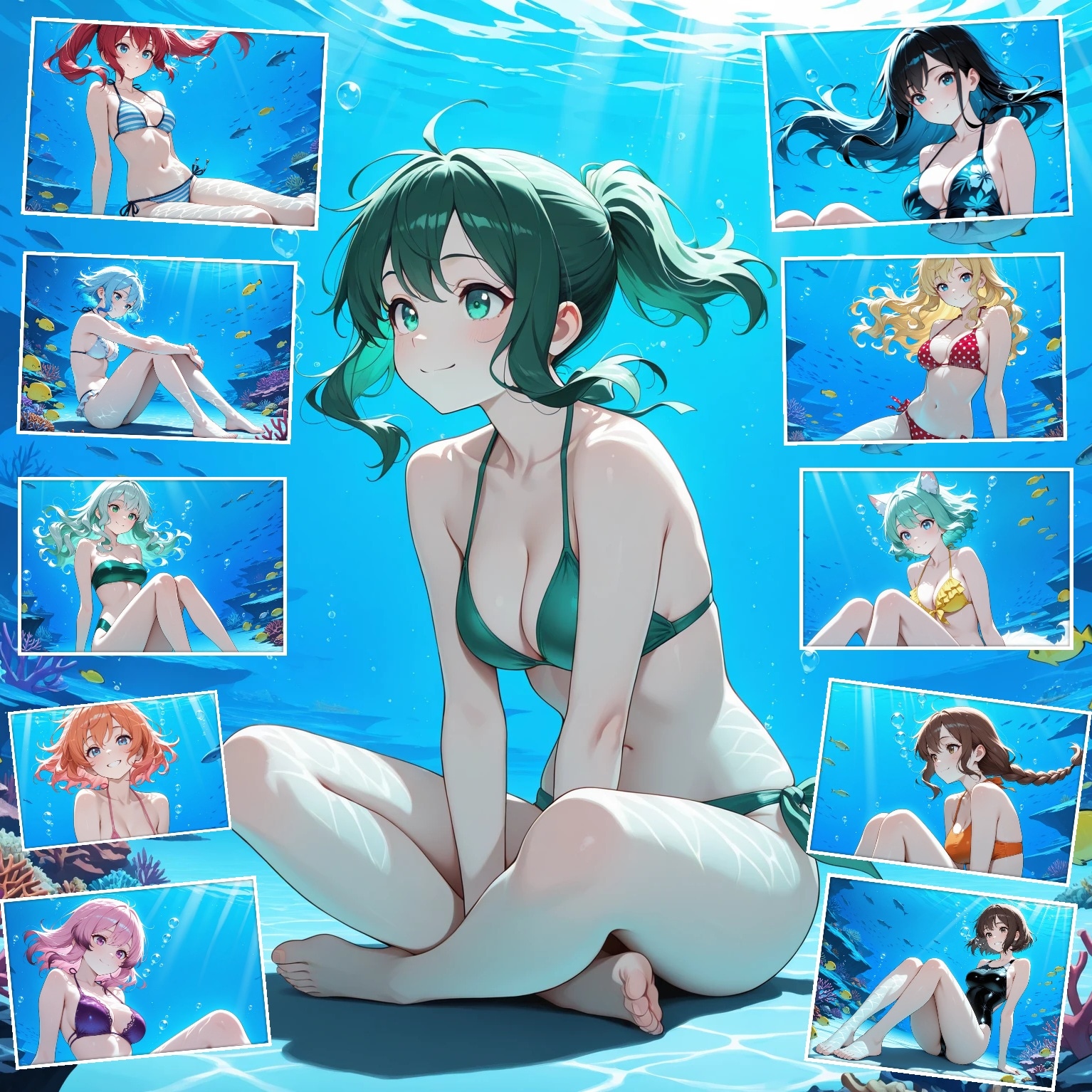 水中詰め合わせ おすわり編