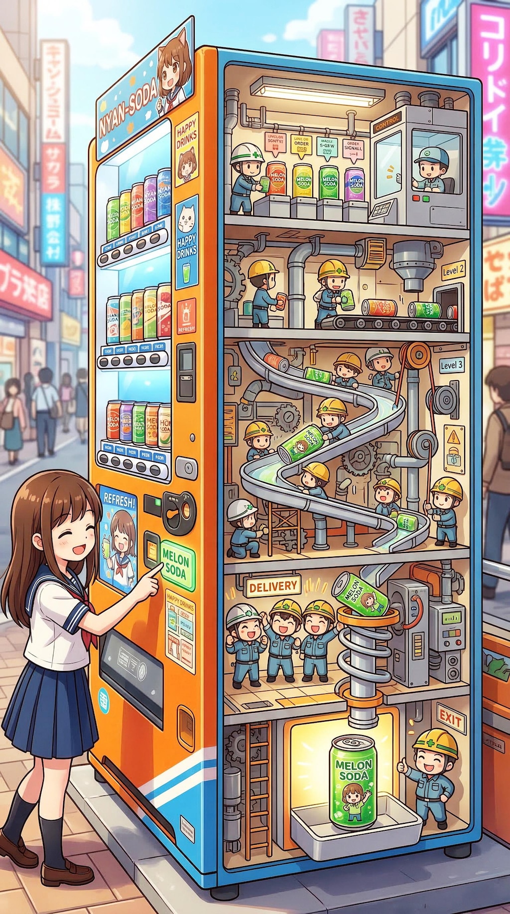 自動販売機の秘密