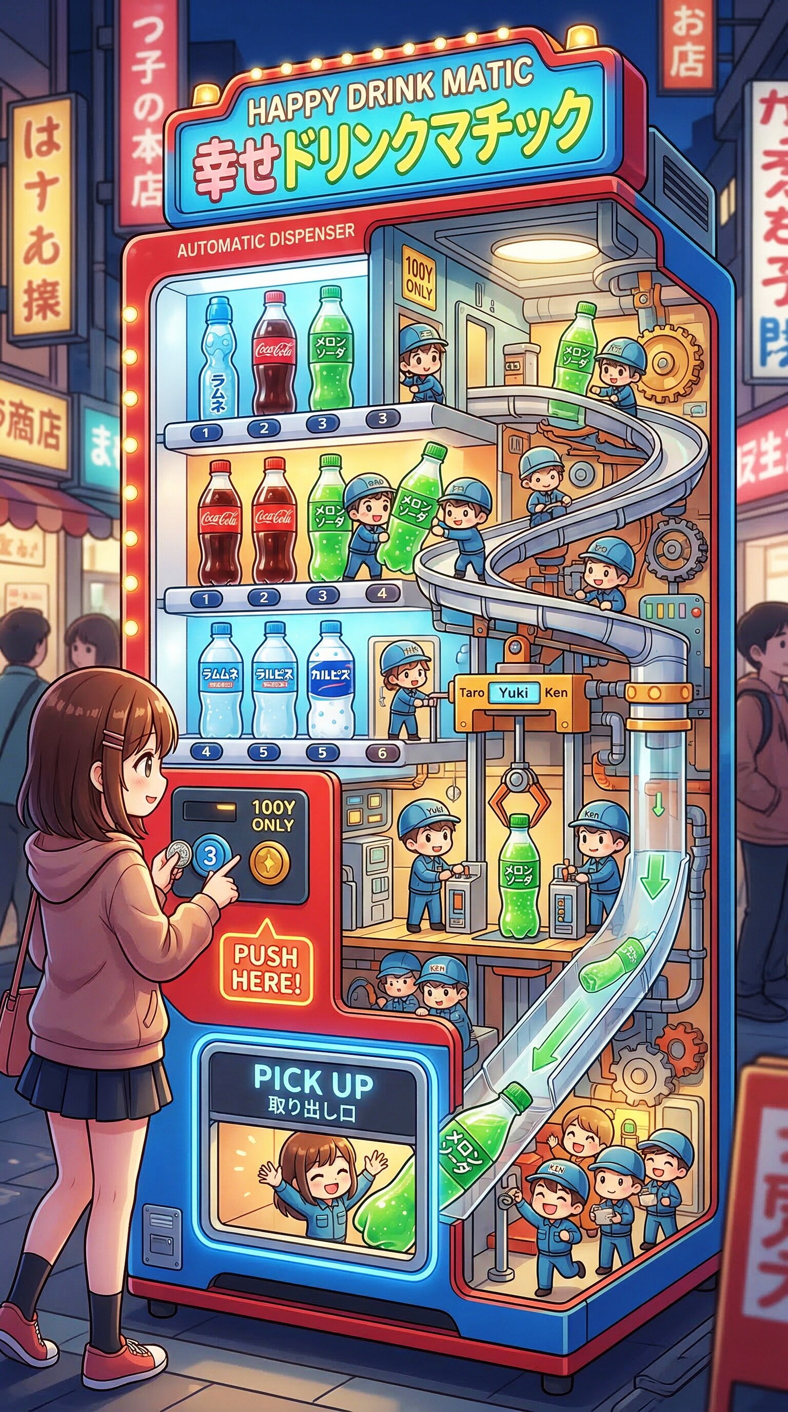 自動販売機の秘密 | の人気AIイラスト・グラビア