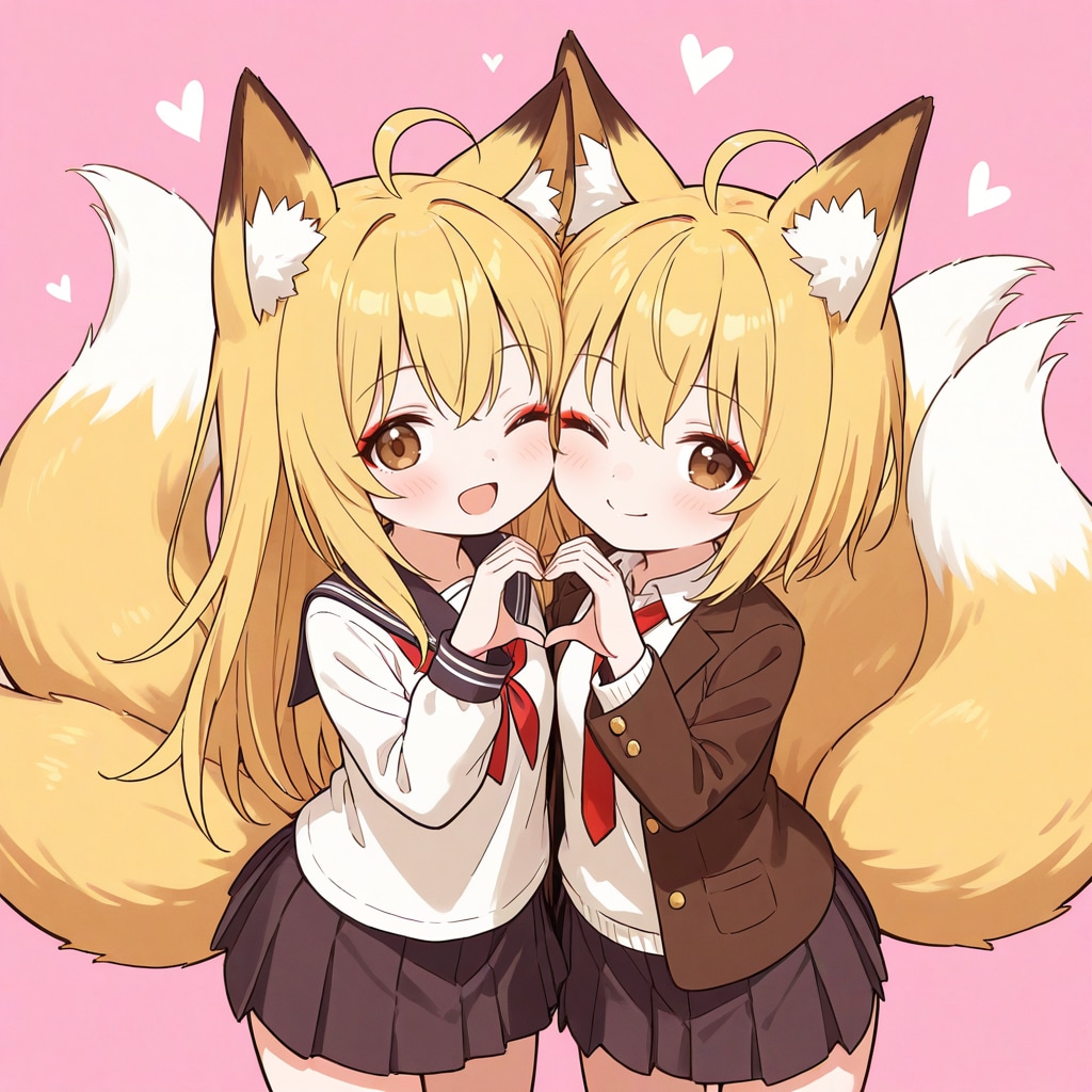 2/5　ふたごの日 | の人気AIイラスト・グラビア