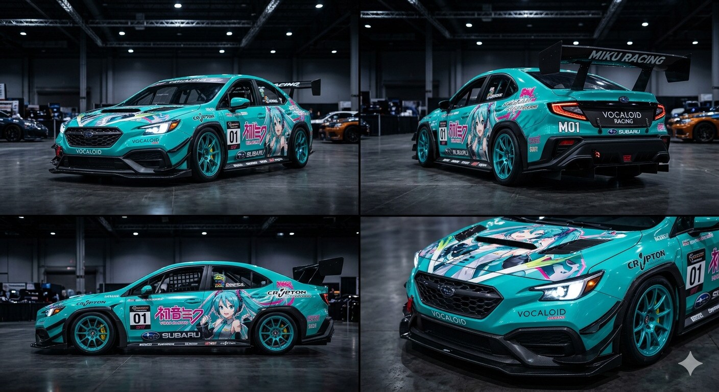 2025s WRX初音ミクレーシングカー