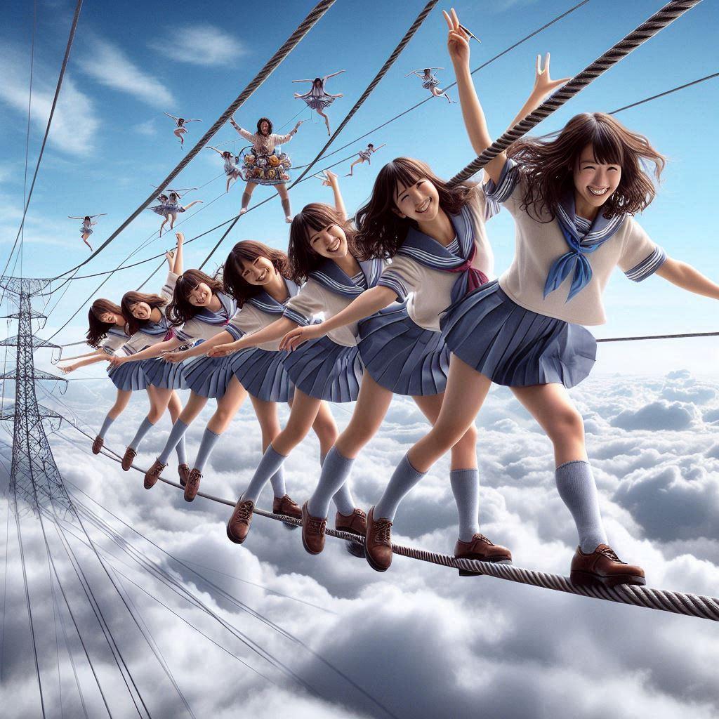 雲の上で綱渡り