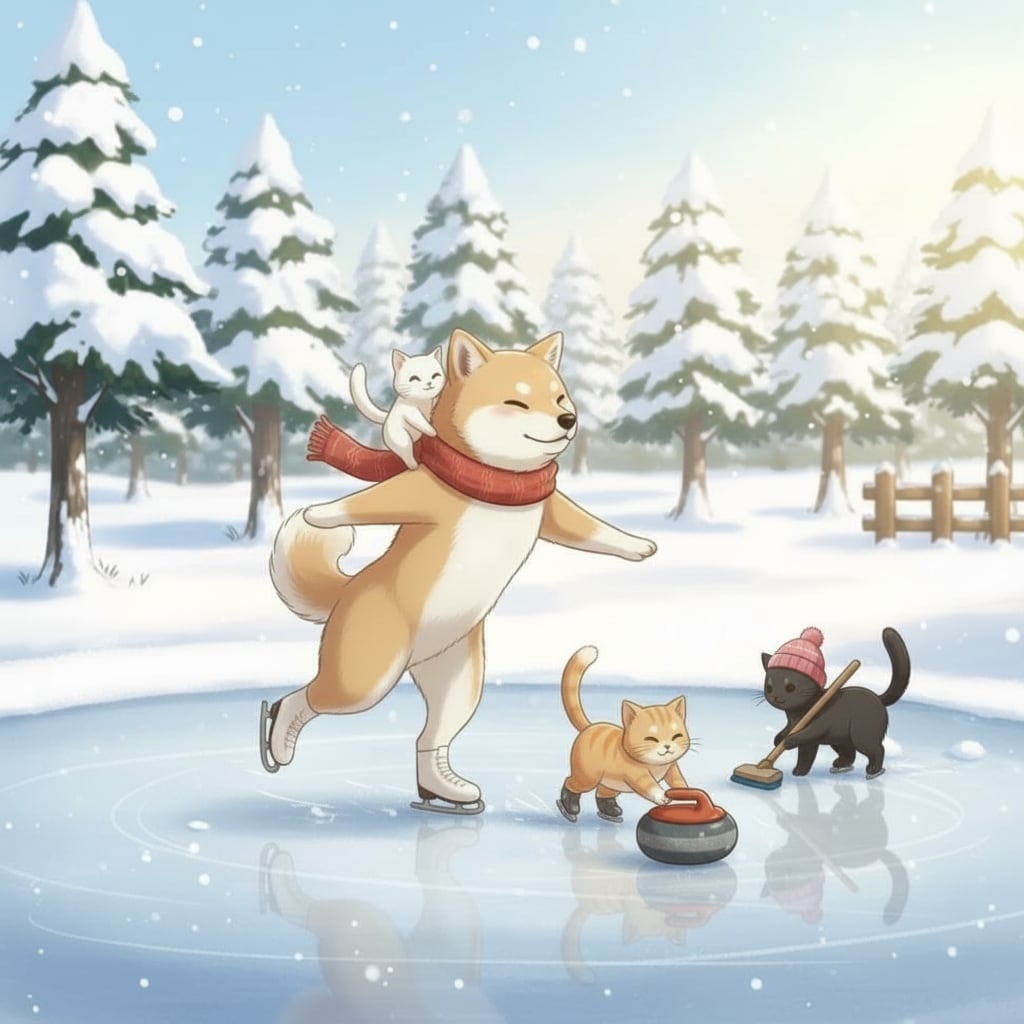 カーリング🐶😺 | の人気AIイラスト・グラビア