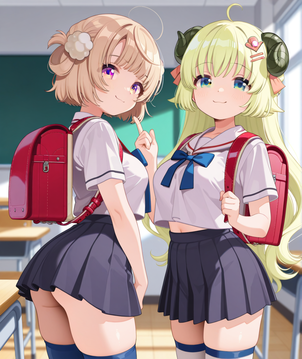 しぐれういちゃんとつのまきわためちゃん