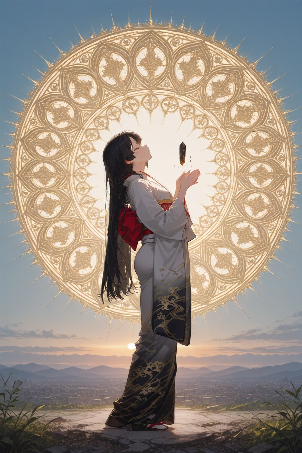 祈る少女