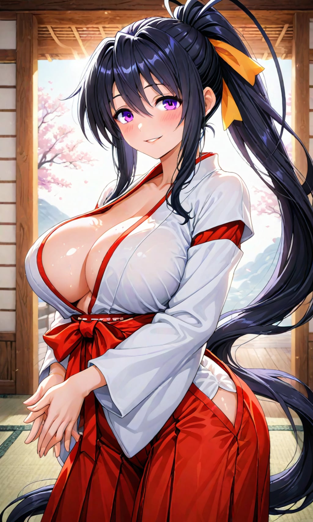 姫島朱乃（巫女コス・R-18）