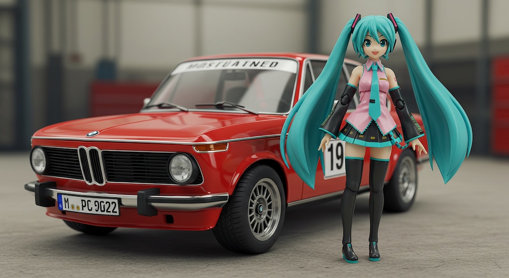 初音ミクとBMW 2002