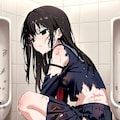 男子便所の少女 2枚目