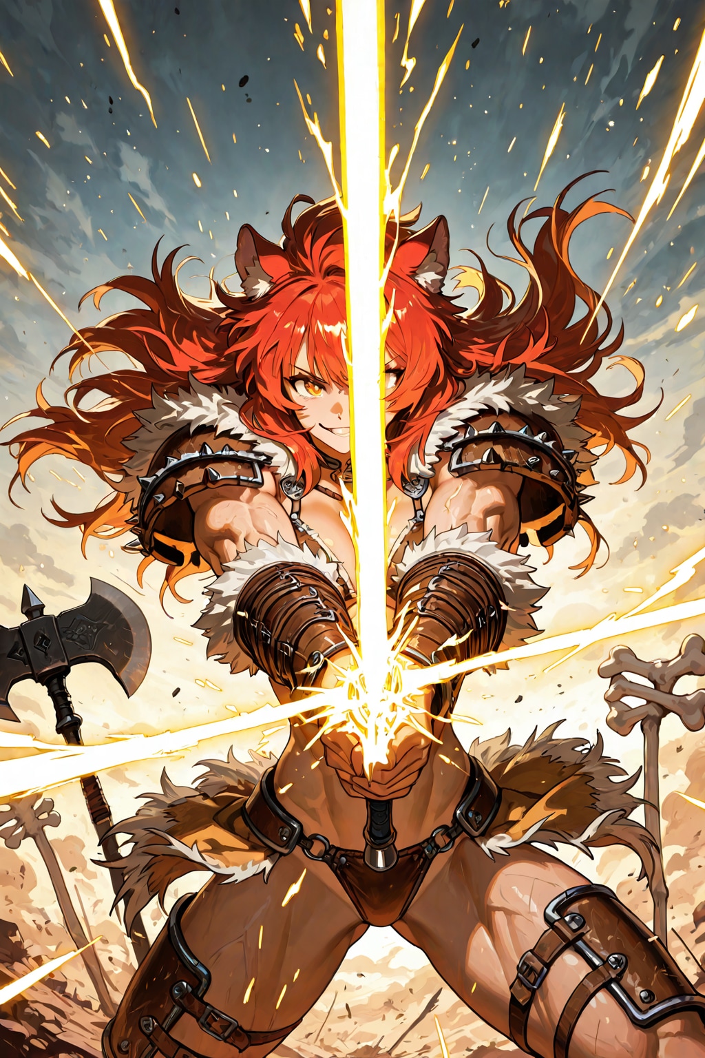 ケモミミ蛮族系魔法少女 | の人気AIイラスト・グラビア