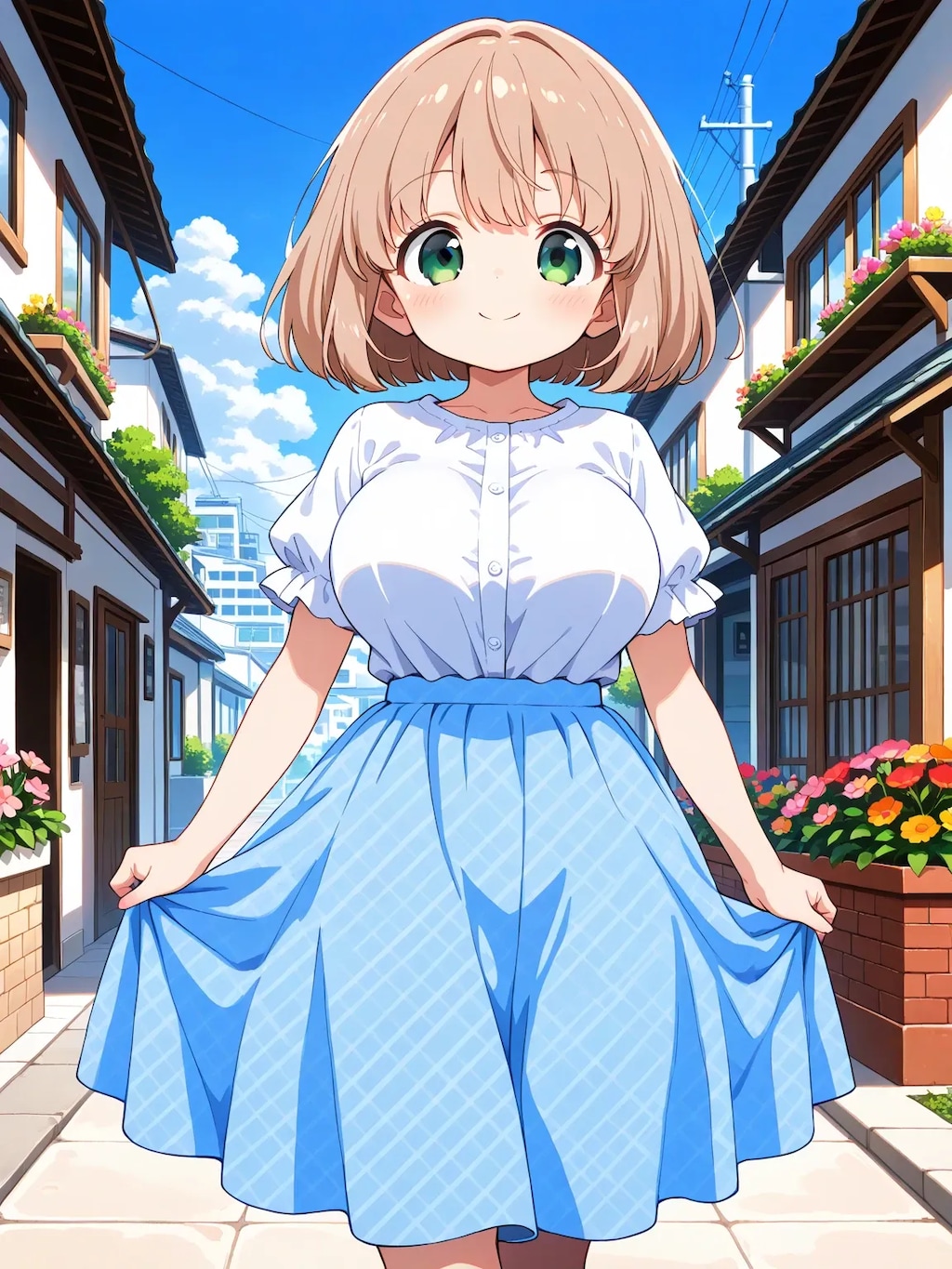 朝の住宅街