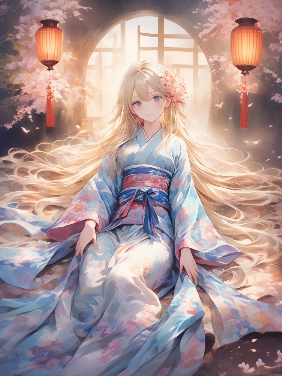 金髪着物姉さんXL