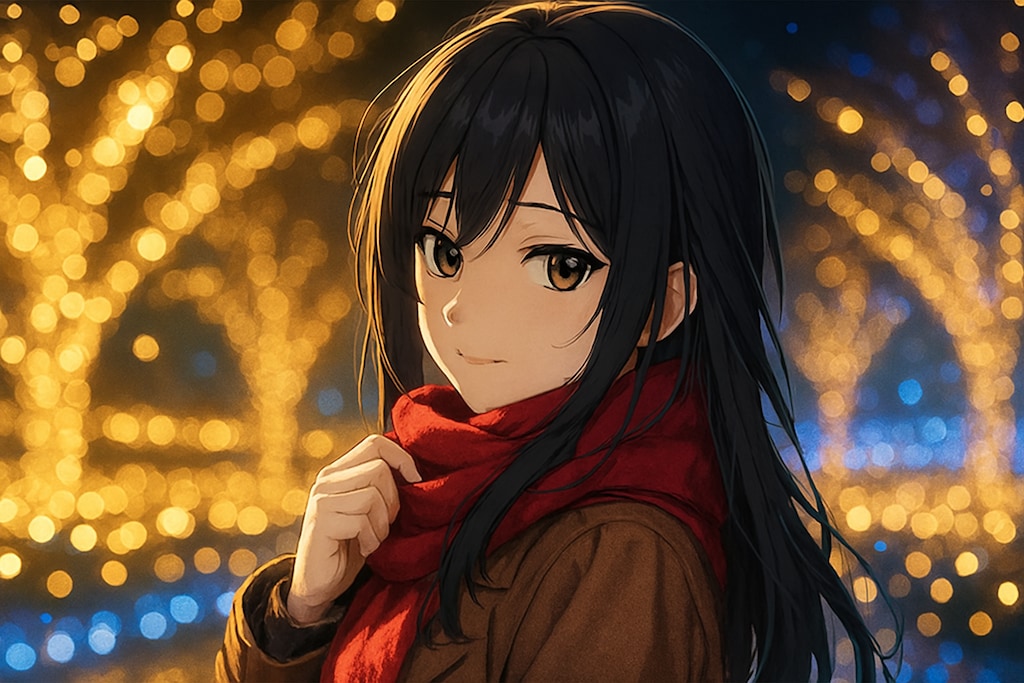 少女とイルミネーション 4