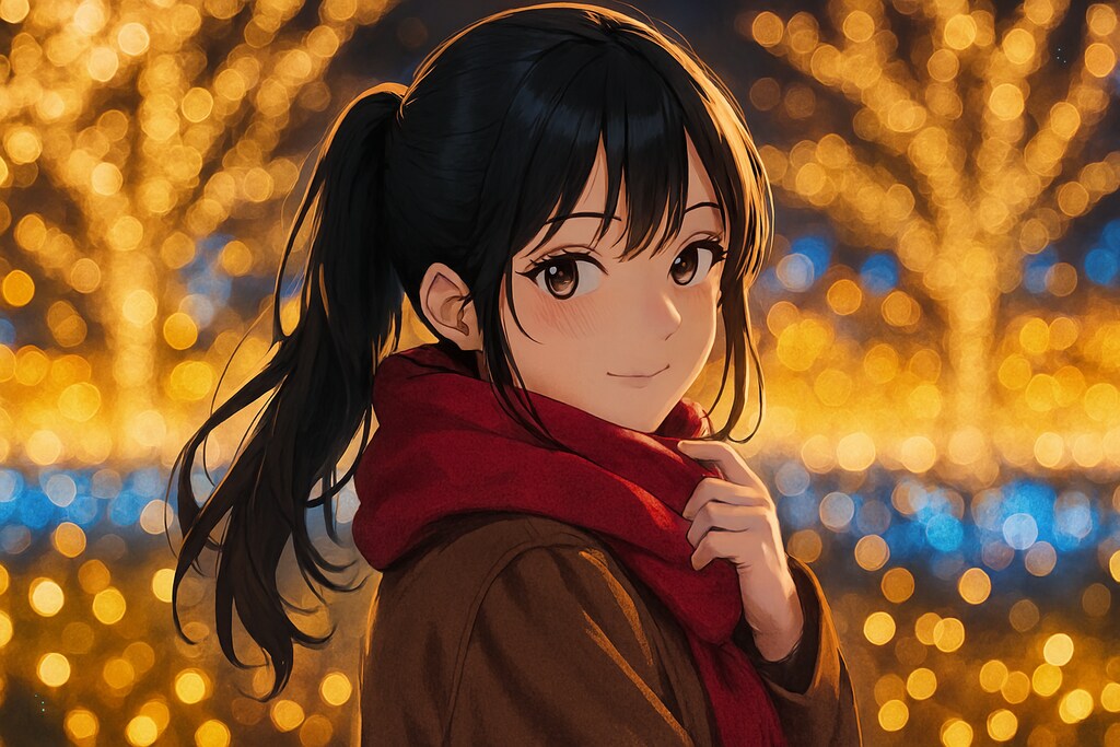 少女とイルミネーション 4