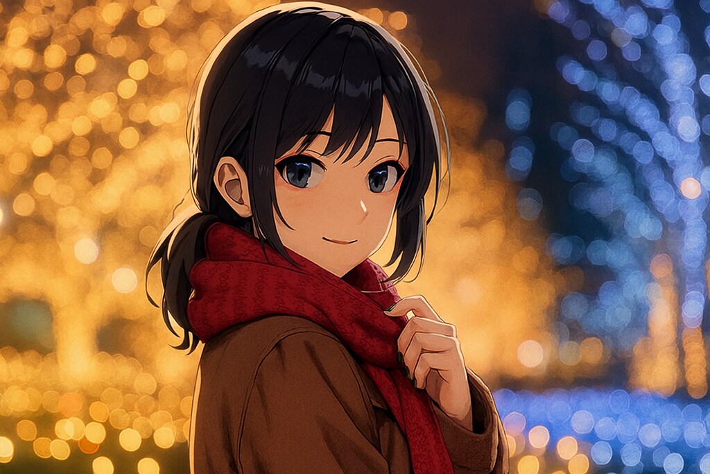 少女とイルミネーション 4