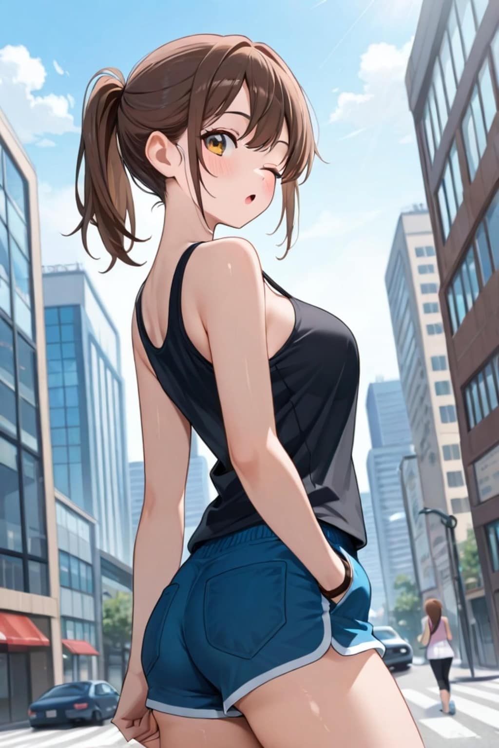 茶髪ちゃん