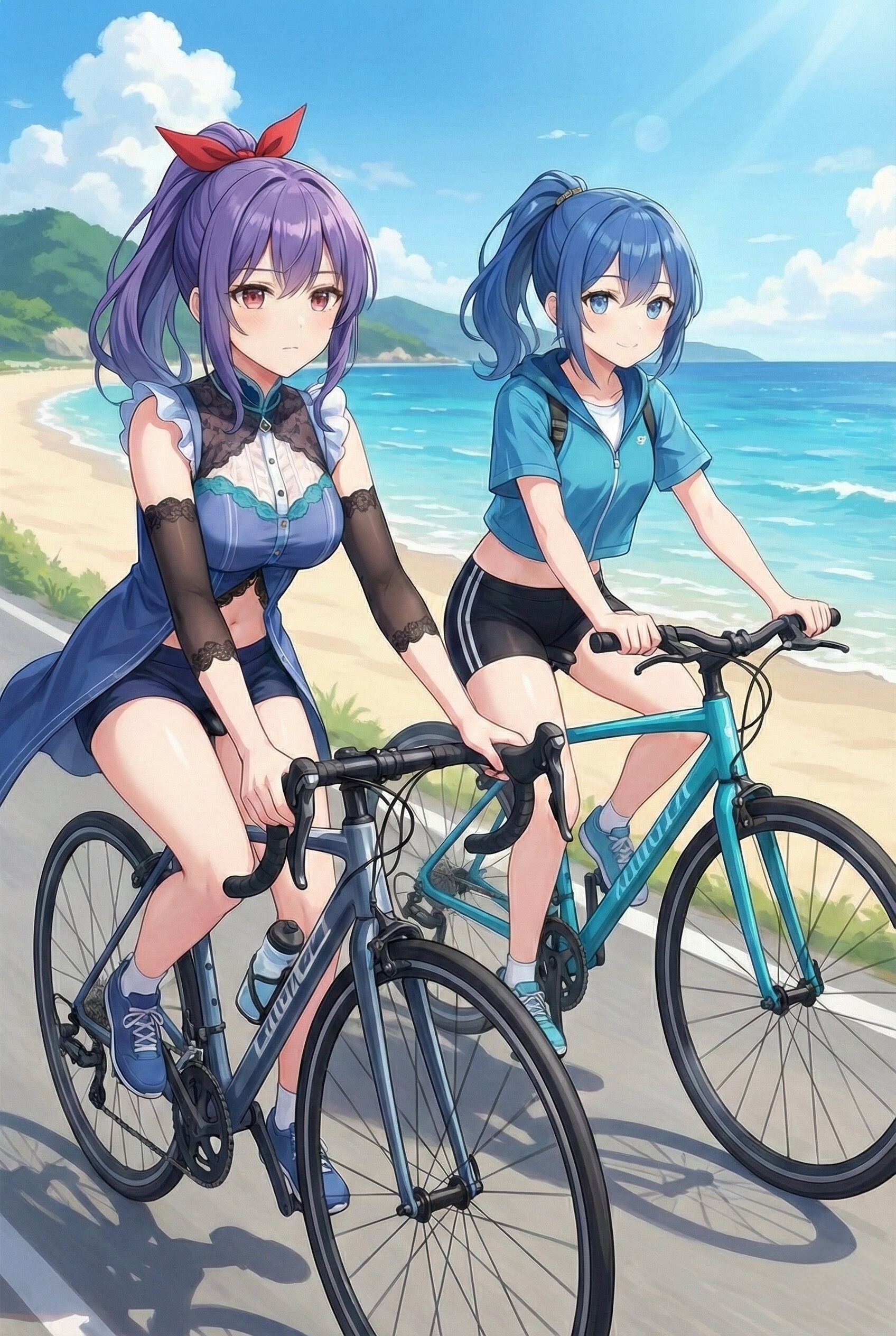 青ぽにちゃんと黄ぽにちゃんと一緒に(ポニテたち)