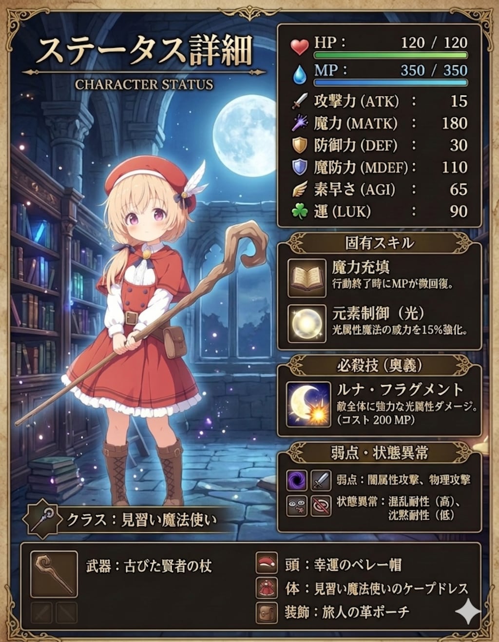 ステータス企画