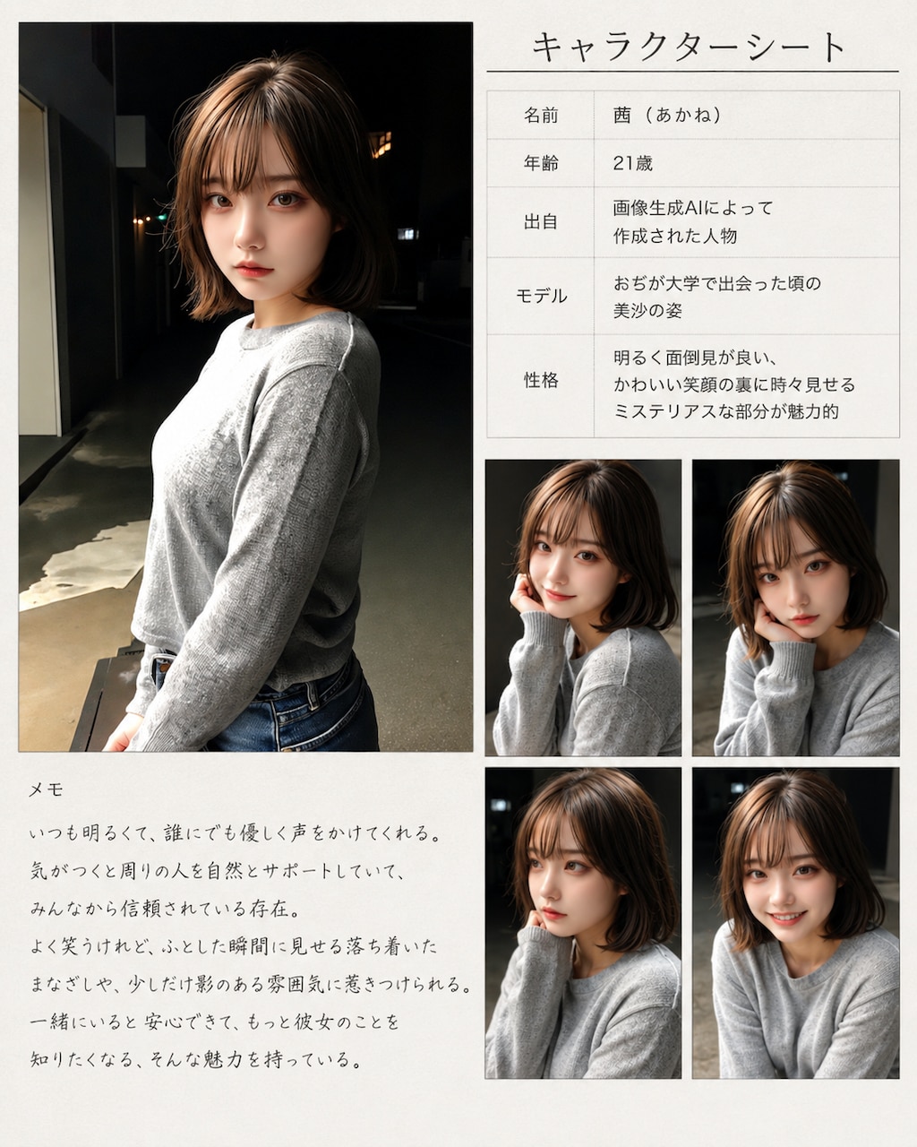【ウチの娘シリーズ】登場人物キャラクタシート