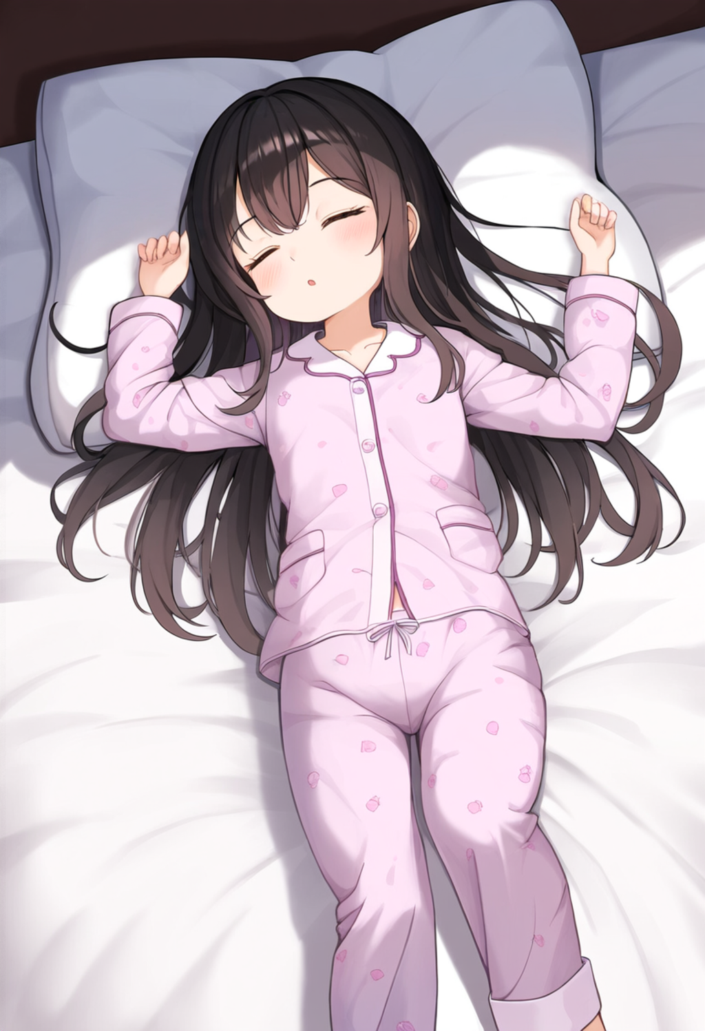 可愛い寝顔見てたらいたずらしたくなる【パジャマ寝顔】