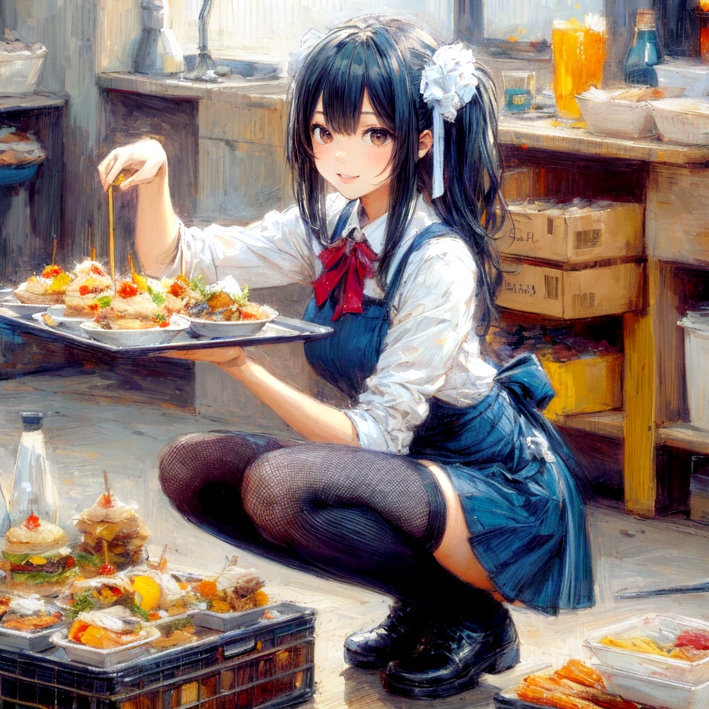 ウェイトレスの少女19