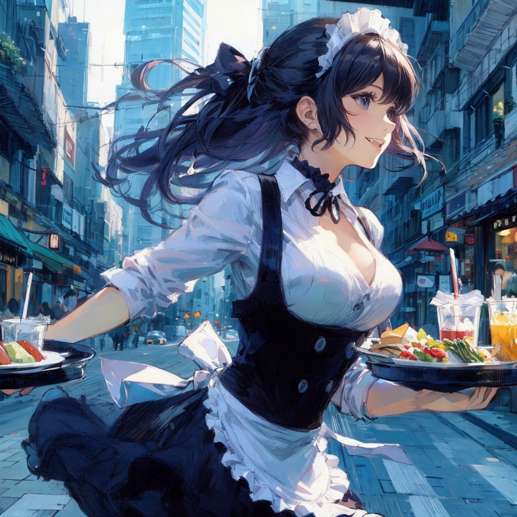 ウェイトレスの少女19