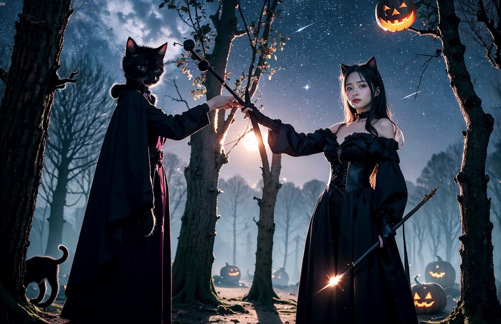 貓耳族のハロウィンの夜の誓い