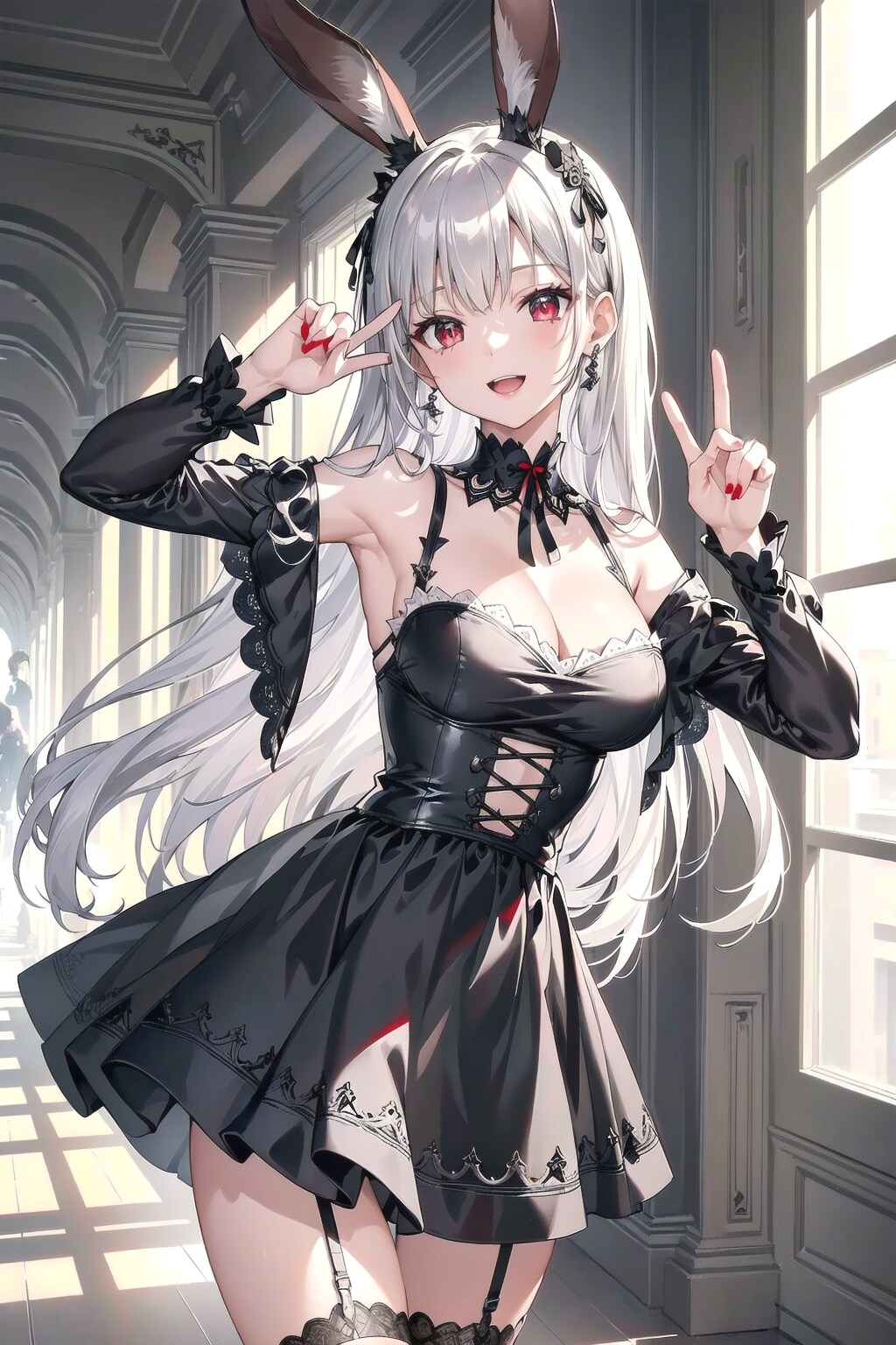 イェーイ✨黒ゴスなのです🐰🎶
