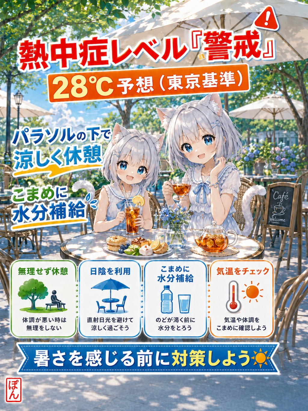 今日は警戒です
