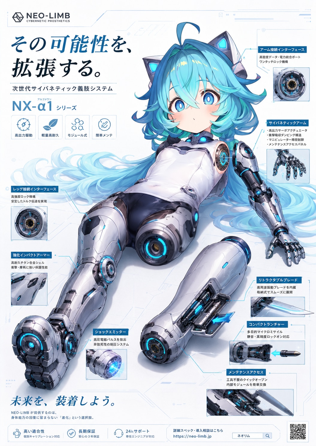 義肢広告メカ娘