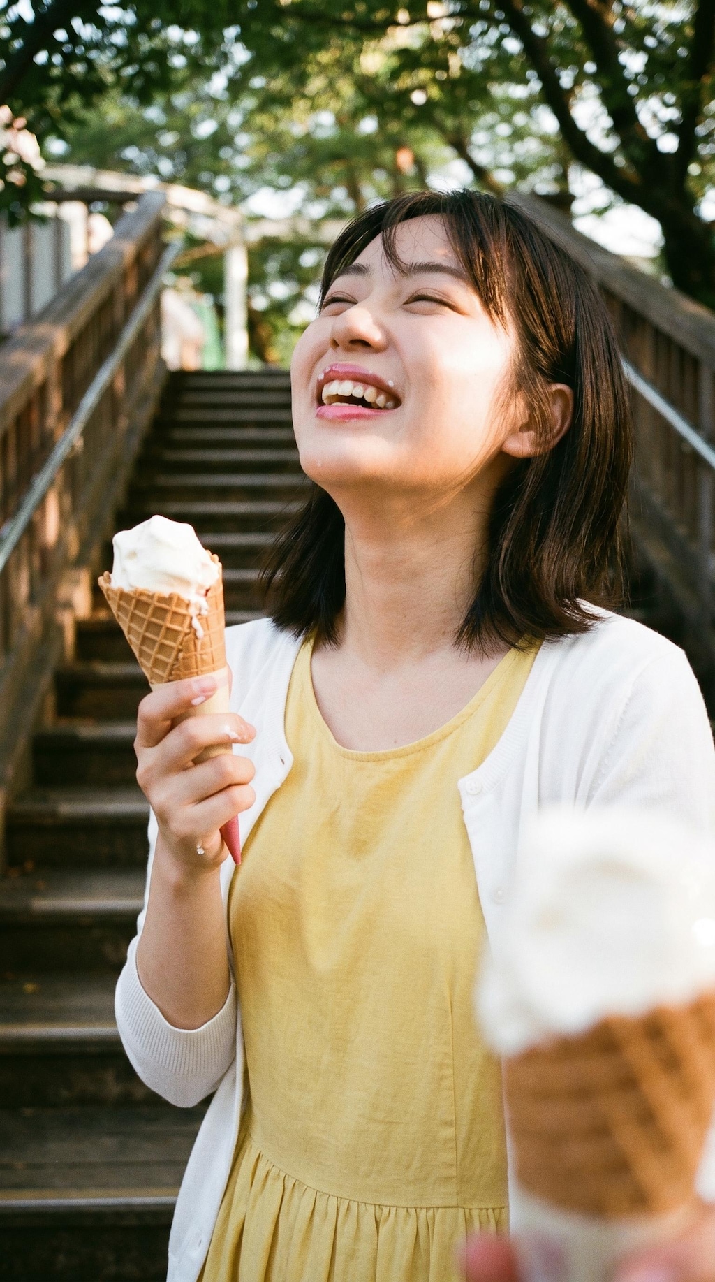 Melting Ice Cream at Golden Hour
