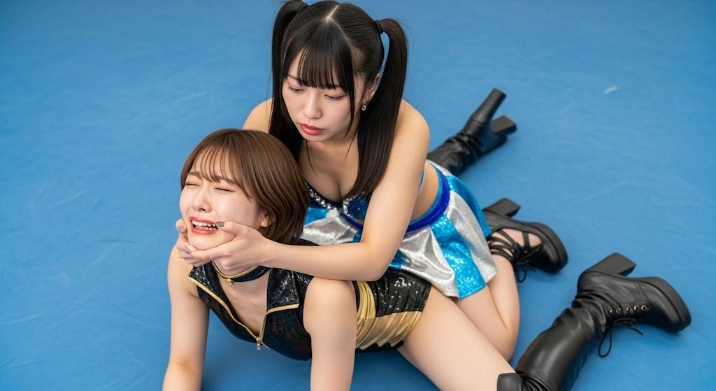 NAOKO(30) VS MIKURU(18) ④『キャメルクラッチ』