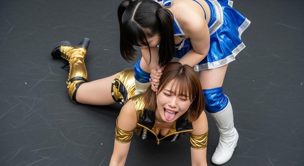 NAOKO(30) VS MIKURU(18) ④『キャメルクラッチ』