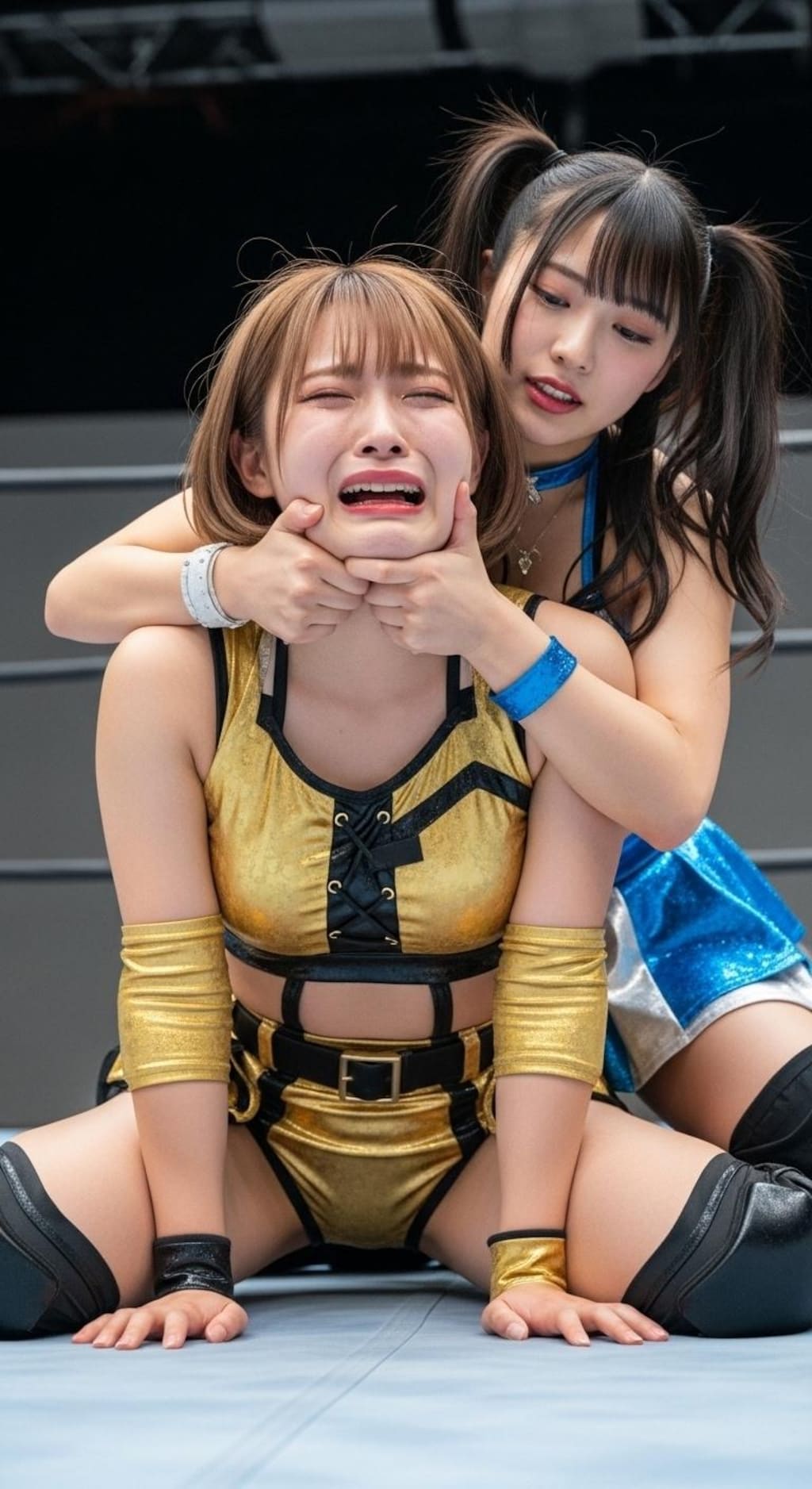 NAOKO(30) VS MIKURU(18) ④『キャメルクラッチ』