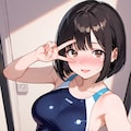 【今日の自撮り】競泳水着 3枚目