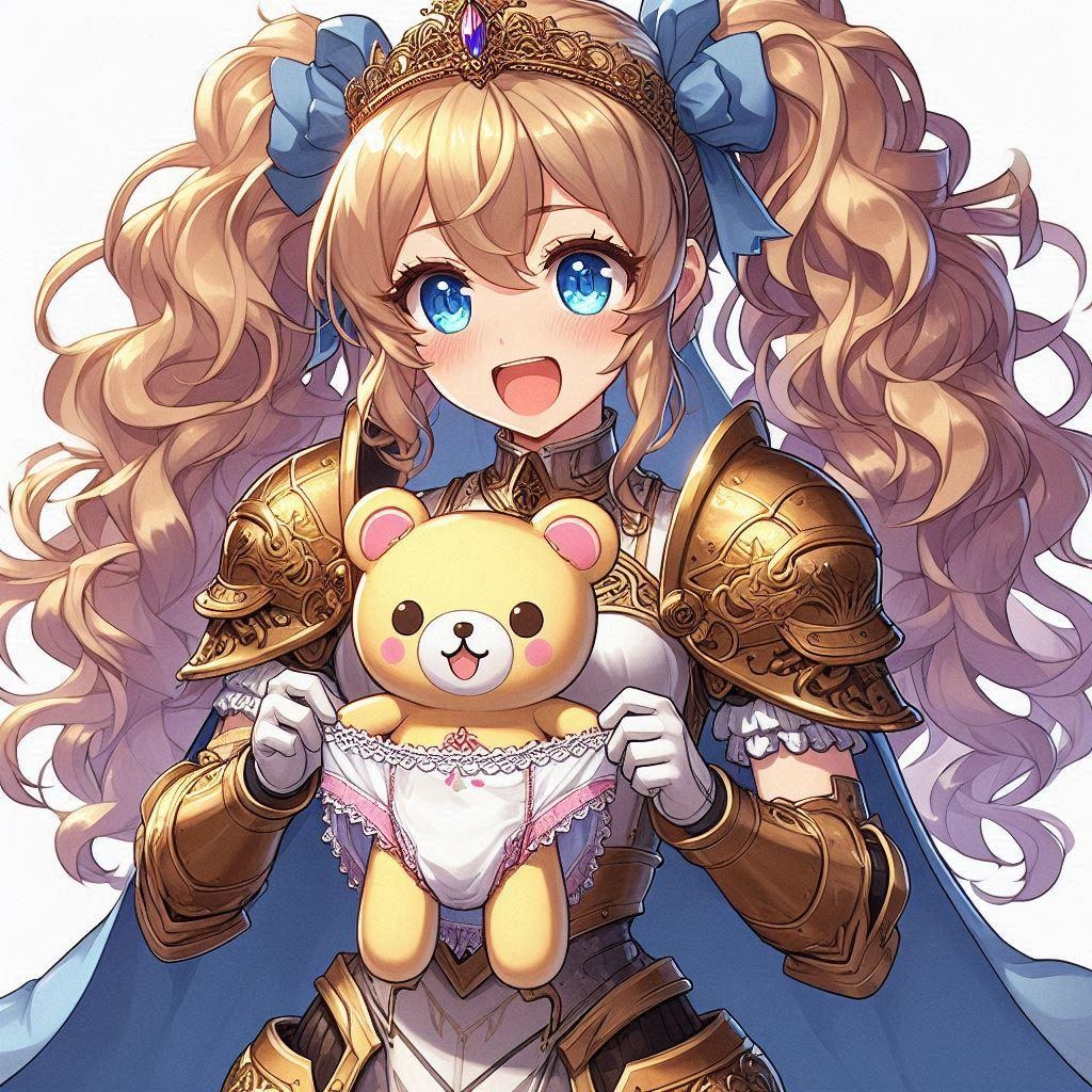 クマに履かせて遊ぶ姫騎士