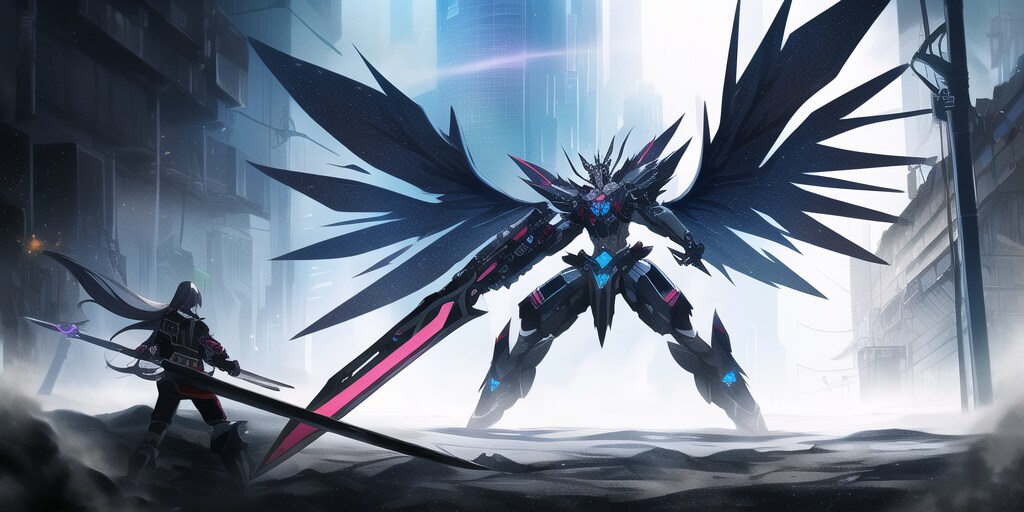 人間 vs 機械獣