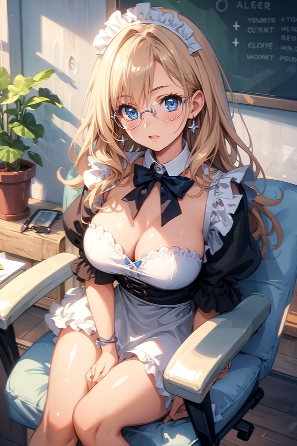 メガネ美少女メイド | の人気AIイラスト・グラビア