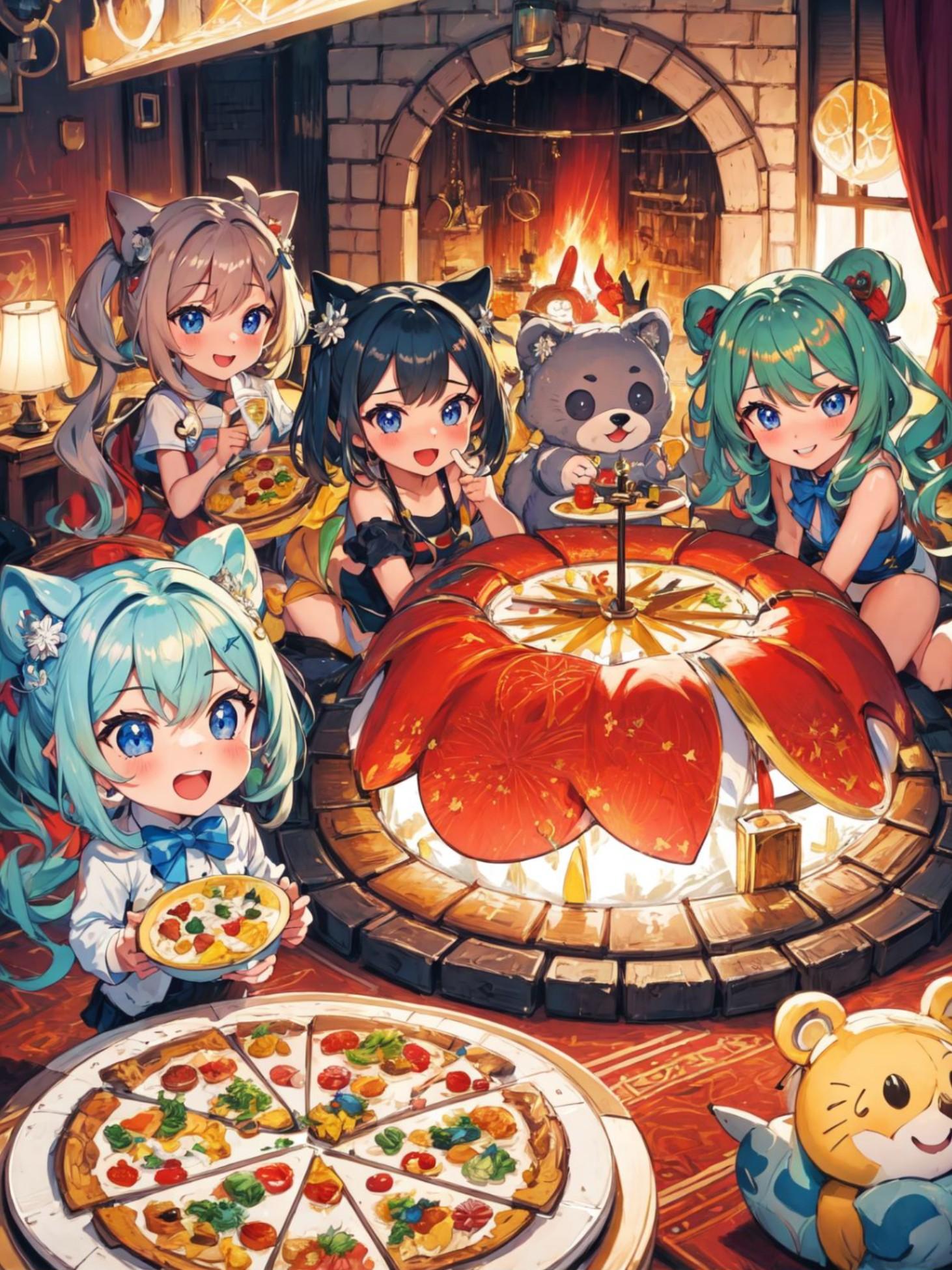 🍕パーティーでハーレム
