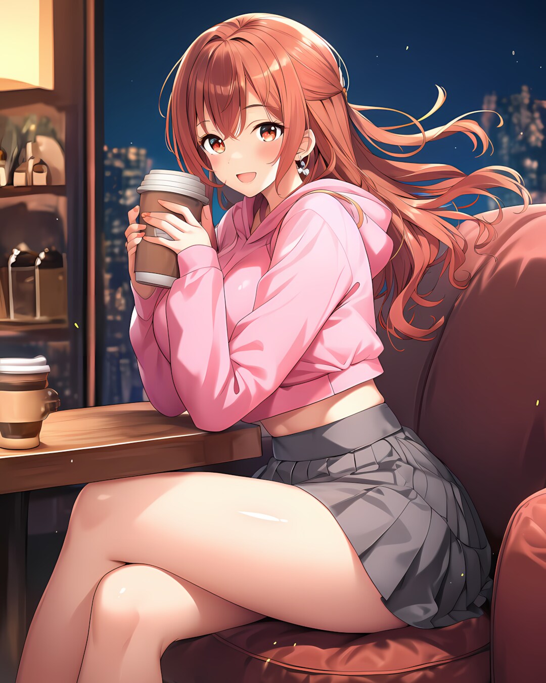 ノノカと夜カフェ。まったり大人ギャル☕️💛