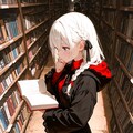 古魔術書屋さんで目的の書を見つけ上機嫌なブラックメイジさん 3枚目